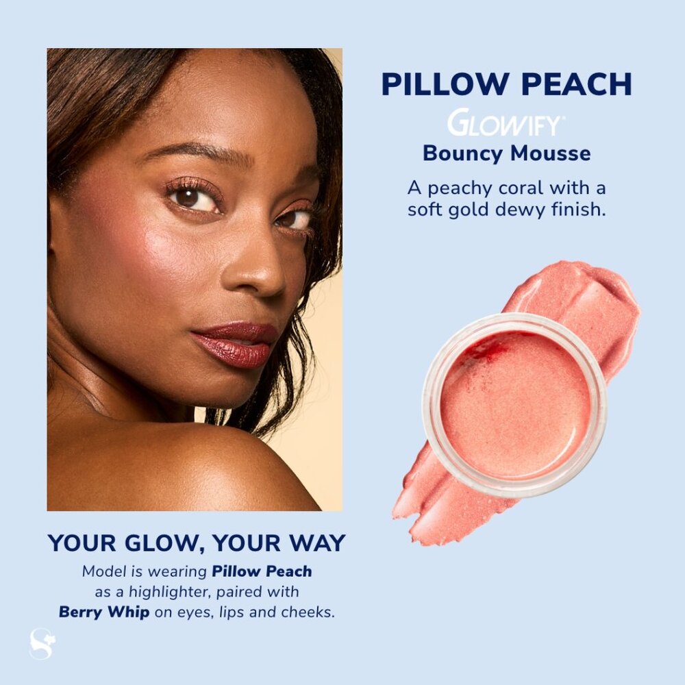 Pillow Peach Glowify Bouncy Mousse Multi Use Pigment